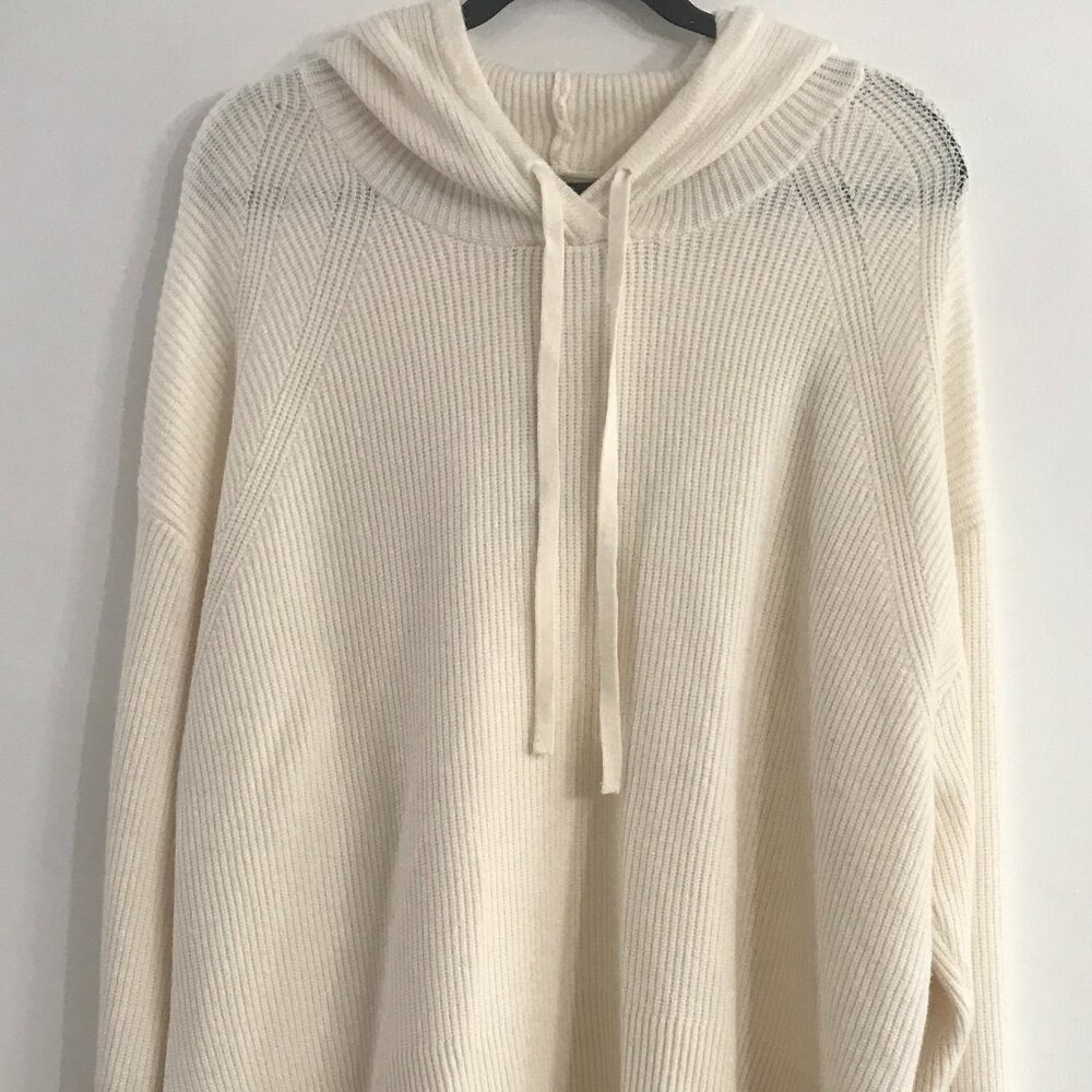 Calia Hooded Knit Sweater in Ivory NWT